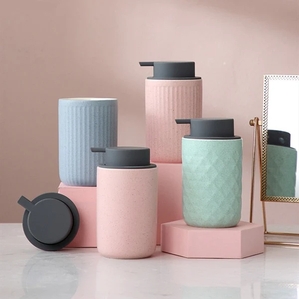 Secure Stylish Ceramic Soap Dispenser Safe
