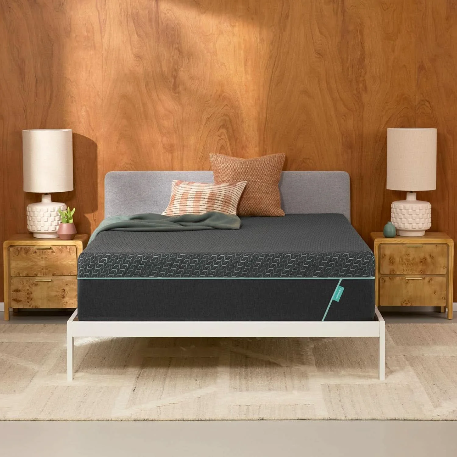 Contemporary Cooling Foam Mint Hybrid King Size Mattress Comfort Professional