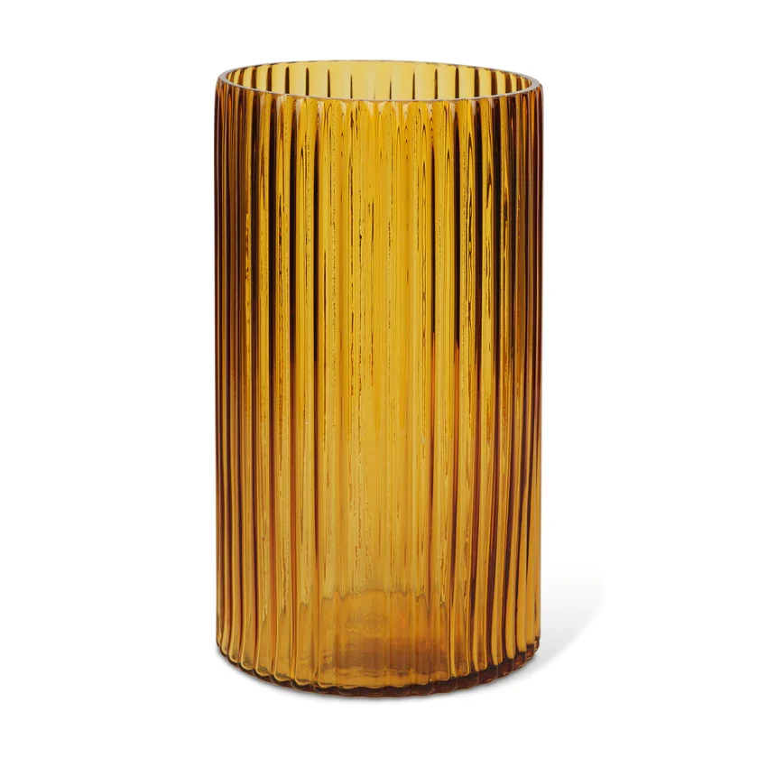 Sophisticated Dawn Tall Amber Glass Vase Superior