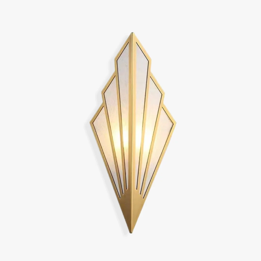 Detailed Fan Shape Wall Lamp Comfortable