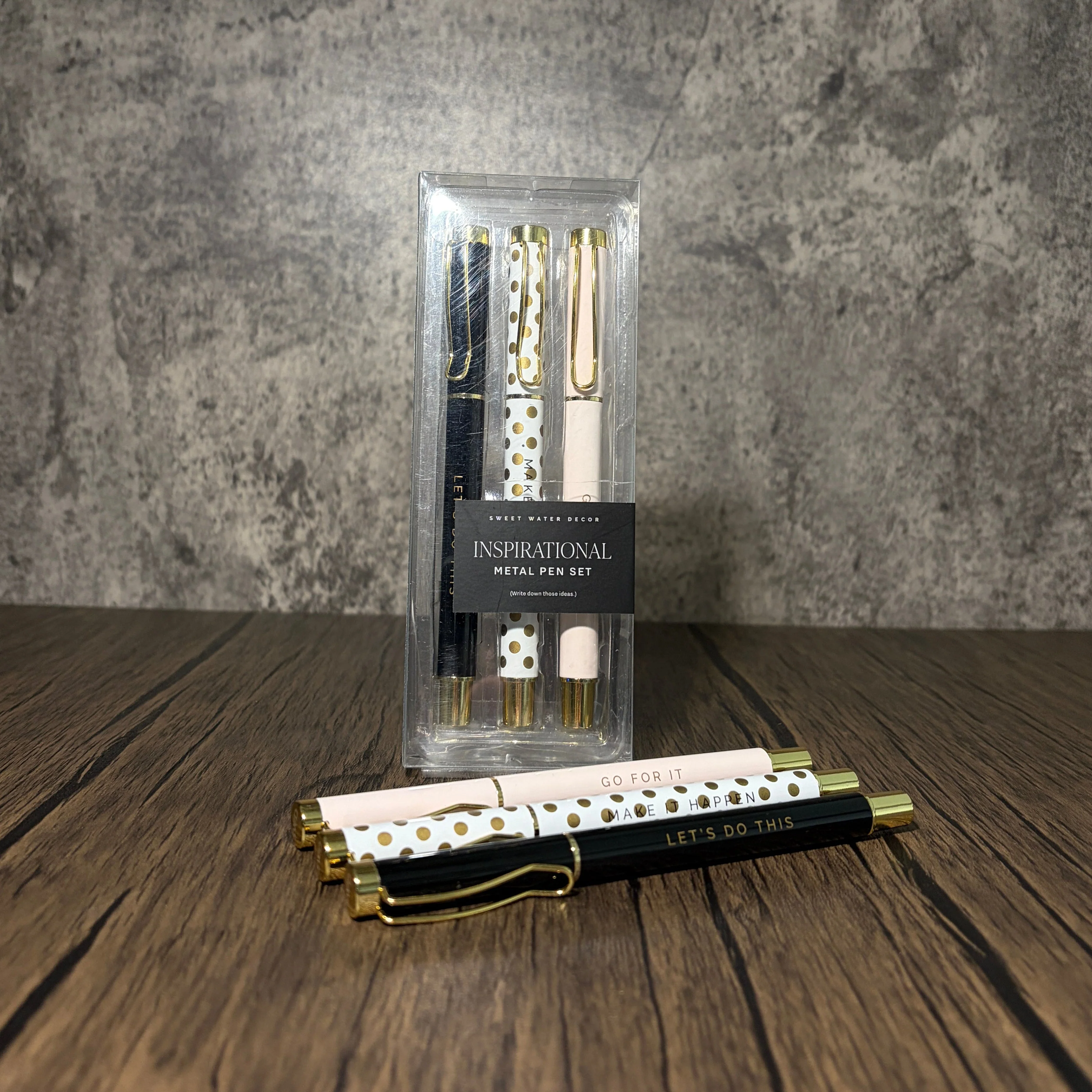 Crafted Inspirational Metal Pen Set Expertly Made