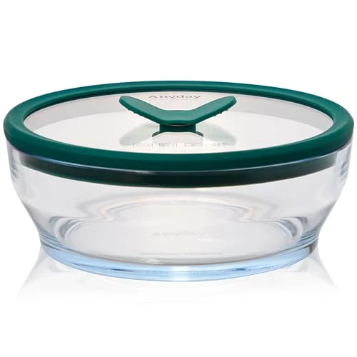 Casual 4 Cup Glass Food Storage with Lid Verified