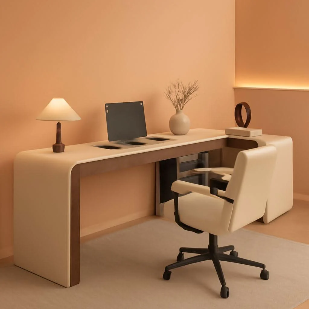 Authentic Premium L Shaped Executive Desk 72In Multifunctional Exclusive