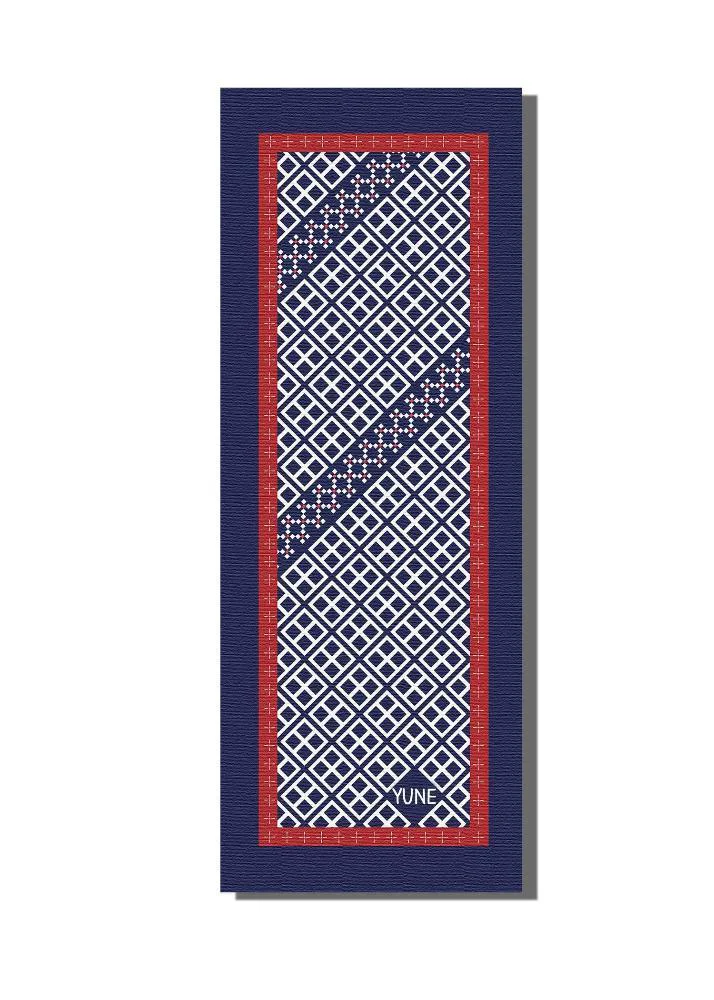 Effective Yoga Mat 6mm Thick Blue Non-Slip Eco Friendly Yune Yoga Reiko Excellent