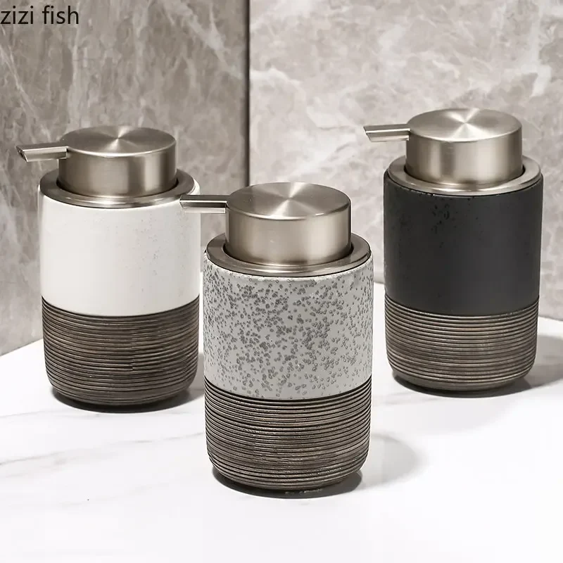 Proven Pact Ceramic Soap Dispenser – Foaming Pump Lotion Bottle for Bathroom Kitchen Clean