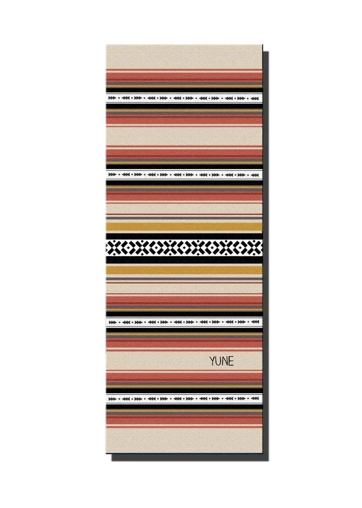 Dependable Yoga Mat 6mm Thick Striped Non-Slip Eco Friendly Yune Yoga Dion Enhanced