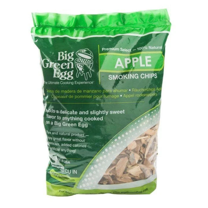 Authentic Big Green Egg Apple Wood Smoking Chips Unique