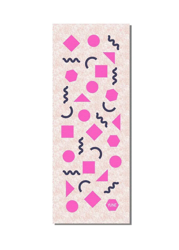 Advanced Yoga Mat 6mm Thick Pink Non-Slip Eco Friendly Yune Yoga Titania Casual