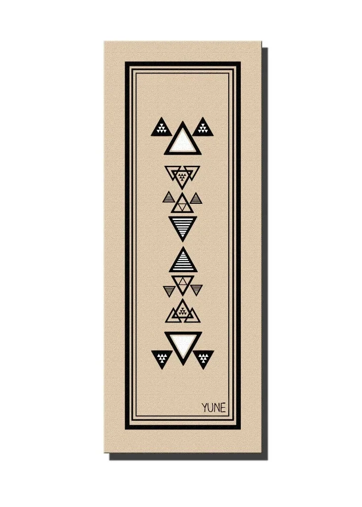 Comfortable Yoga Mat 6mm Thick Striped Non-Slip Eco Friendly Yune Yoga Mariah Functional