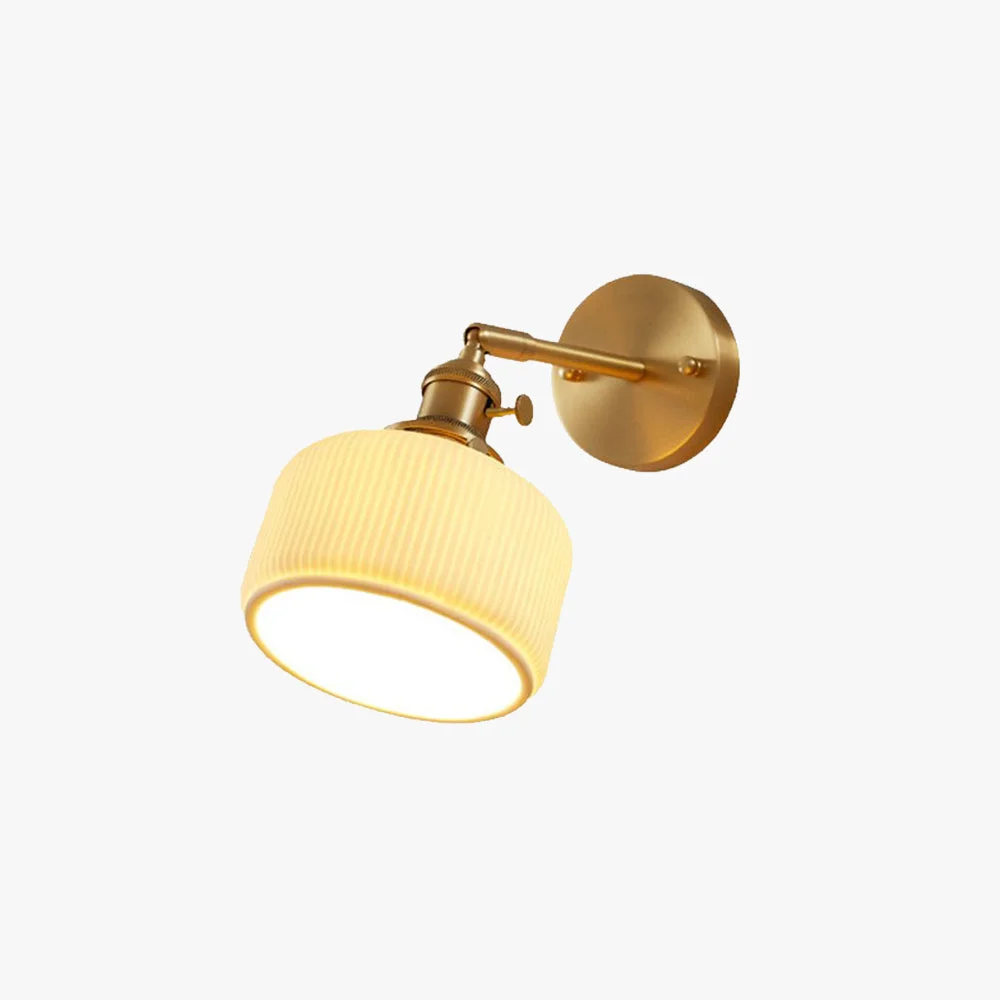 Luxury Lottie Vintage Column Ceramic Vanity Light White Bedroom Efficient