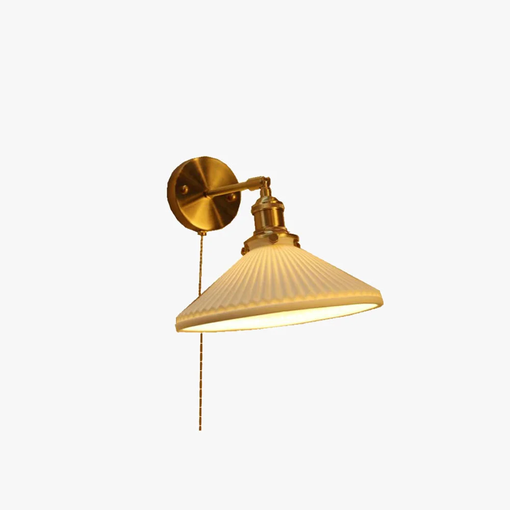 Stylish Lottie wrinkles Nordic Modern Dresser Wall Lamp Detailed