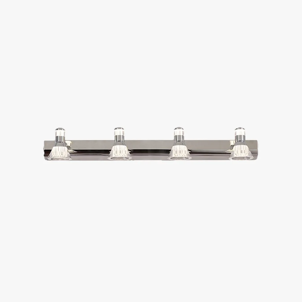 Clean Kristy Conic Modern Multi Metal Mirror Front Vanity Wall Lamp Silver Dependable