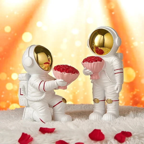 Stylish Astronaut Proposal Decoration for Weddings Premium