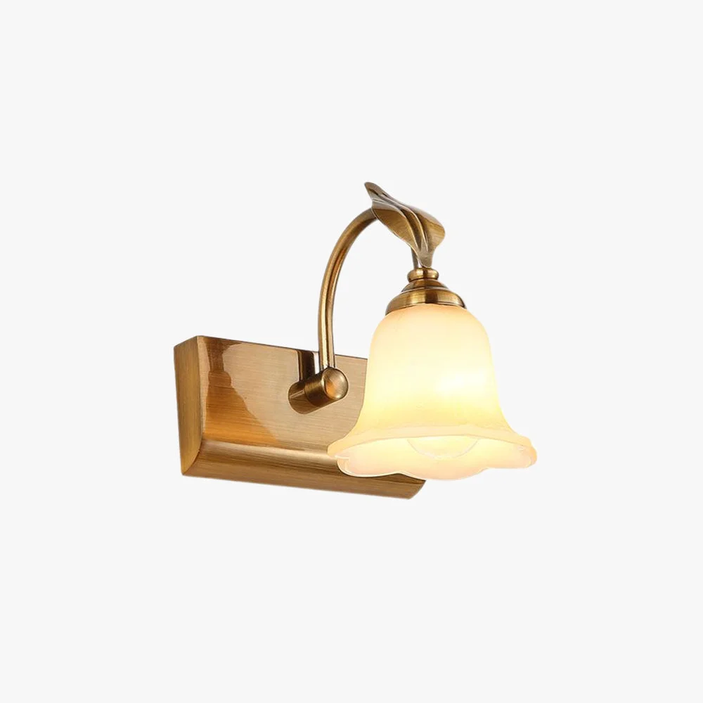 Effective Félicie Flower Mirror Front Vanity Wall Lamp Metal Glass Fashionable