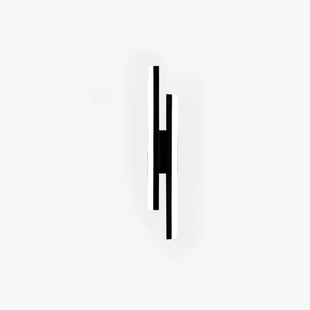 Prestigious Alana Minimalist Geometric Wall Lamp Acrylic Metal Black White Flexible