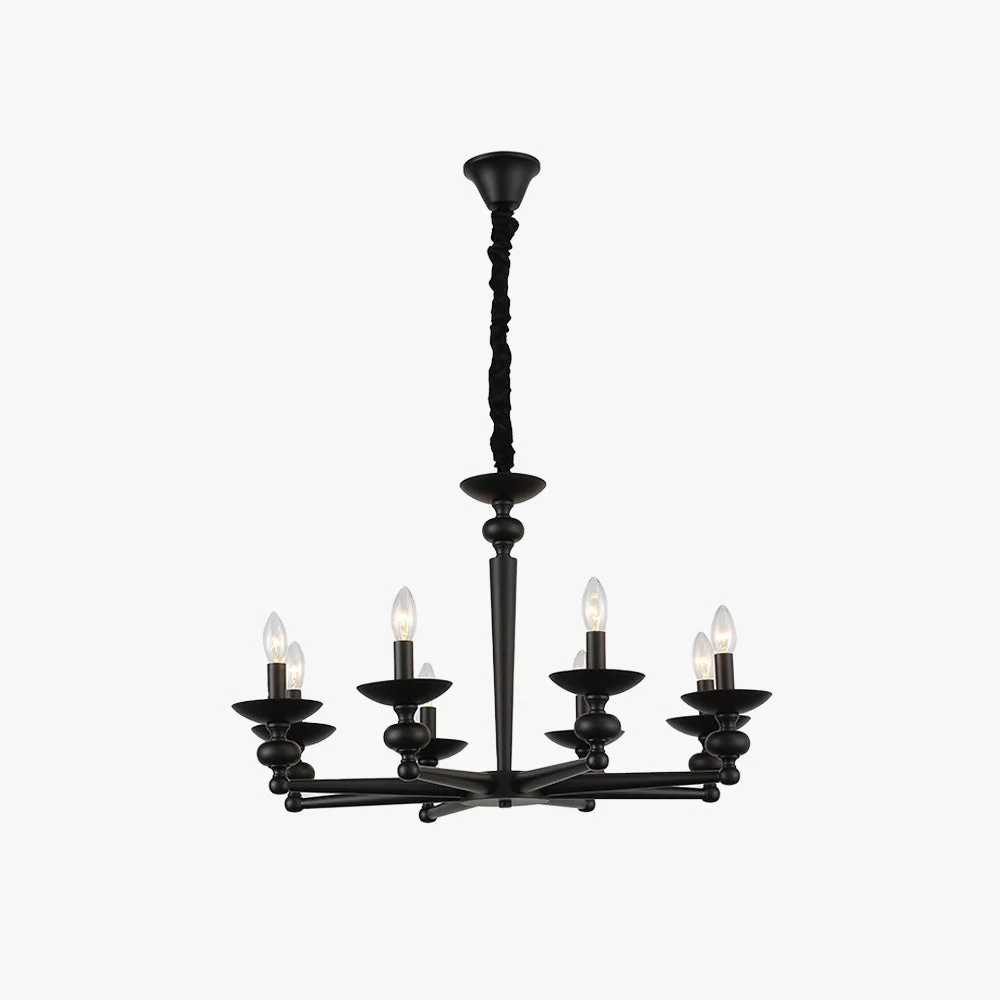 Secure Alessio Retro Candle Wall Lamp Black Chandelier for Living Room Dining Room Innovative