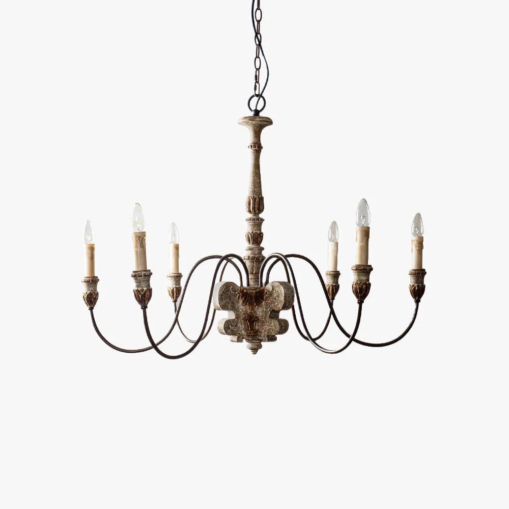 Convenient Silva Retro Design LED Chandelier Bronze Metal Living Room Versatile