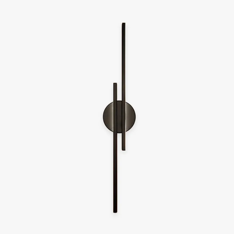 Contemporary Alana Modern Nordic Disc Linear Metal LED Wall Lamp Black White Environmentally Friendly