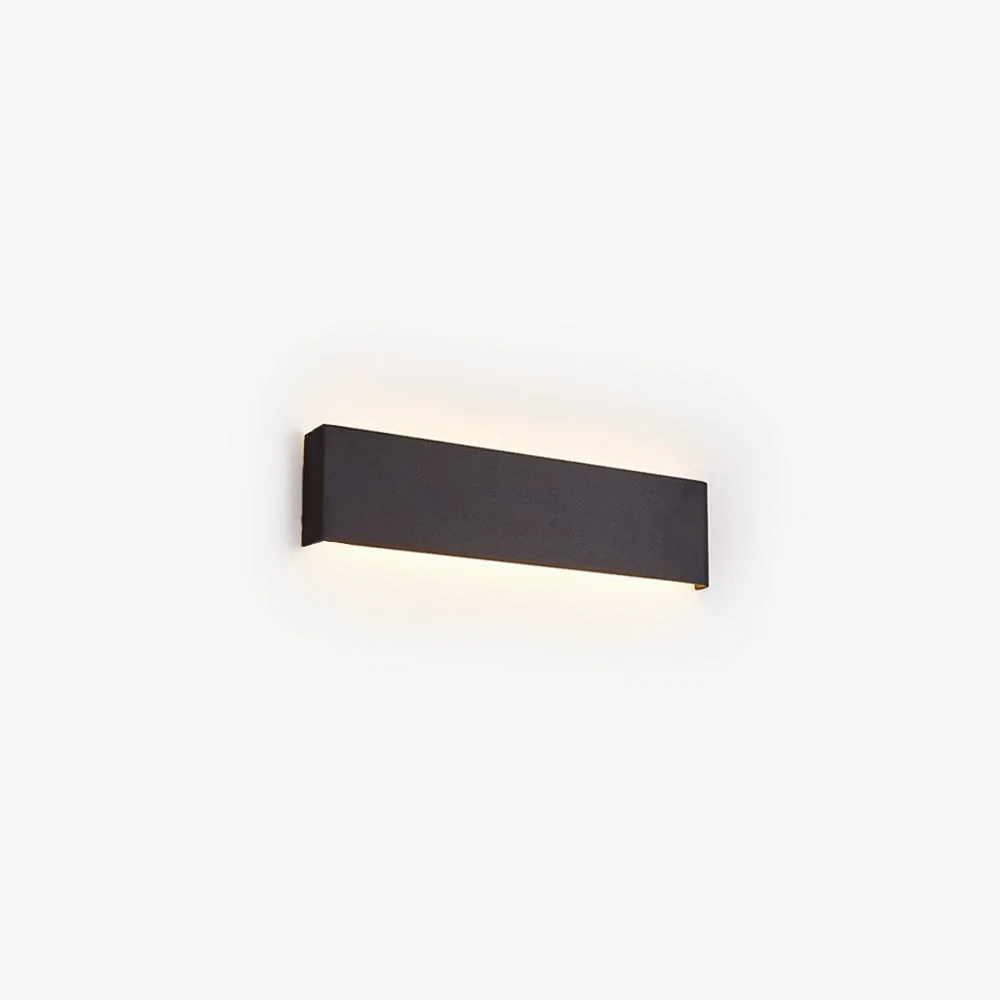 Carefully Designed Edge Minimalist Rectangular Wall Lamp Black White Gold Bathroom Clean