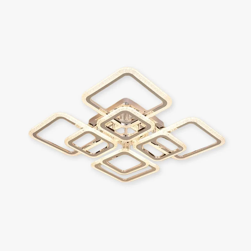 Innovative Lacey Modern Square Flush Mount Ceiling Light Premium Material