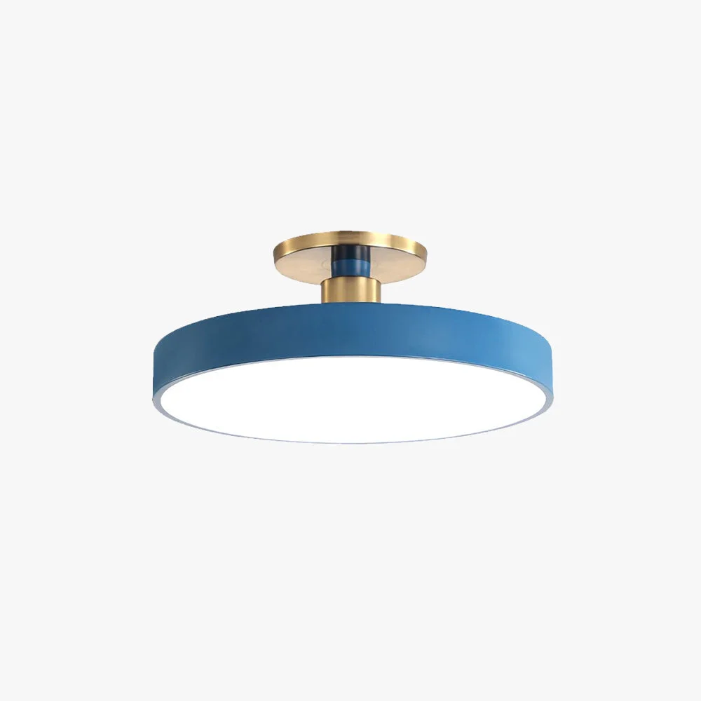 Artisan Morandi Nordic Minimalist Round Flush Mount Ceiling Light Contemporary