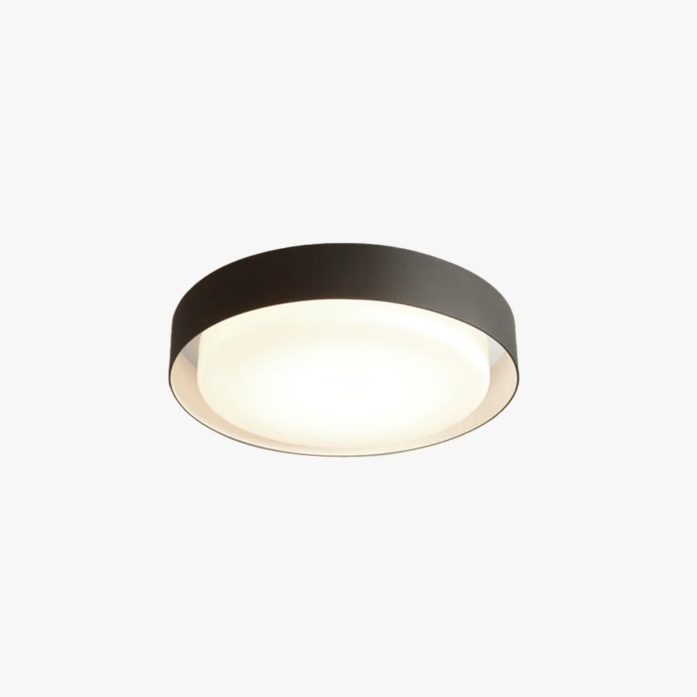 Specialty Orr Modern Round Flush Mount Ceiling Light Metal Acrylic White Black High-Performance