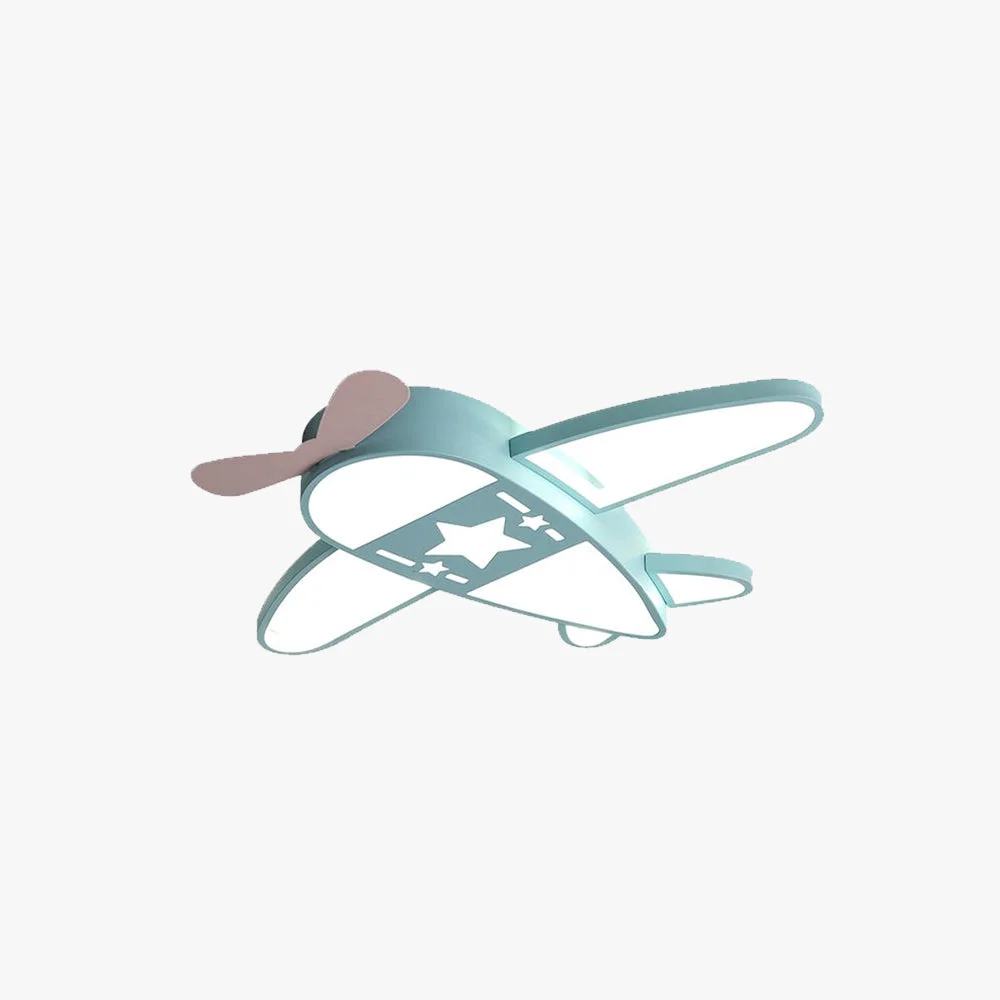 Fashionable Morandi Modern Airplane Shaped Flush Mount Ceiling Light Minimalist