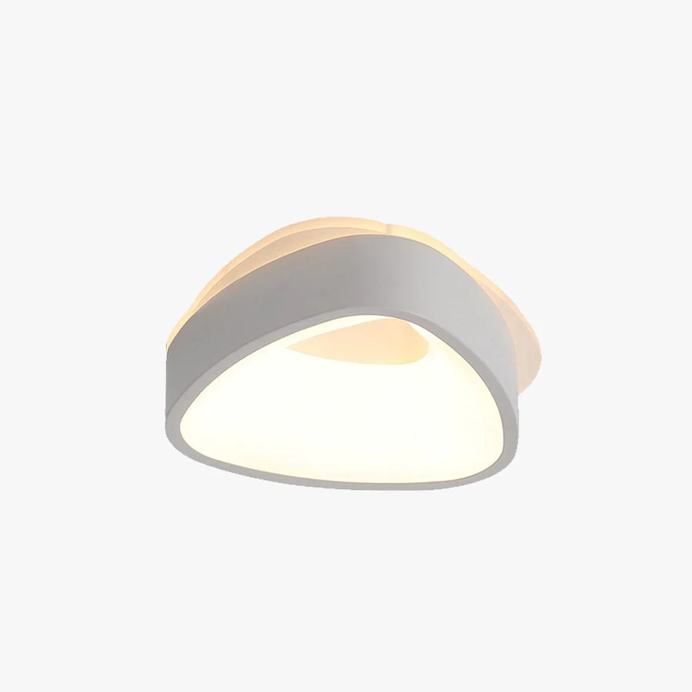 Proven Quinn Minimalist Hollow LED Flush Mount Ceiling Light Round Square Smooth