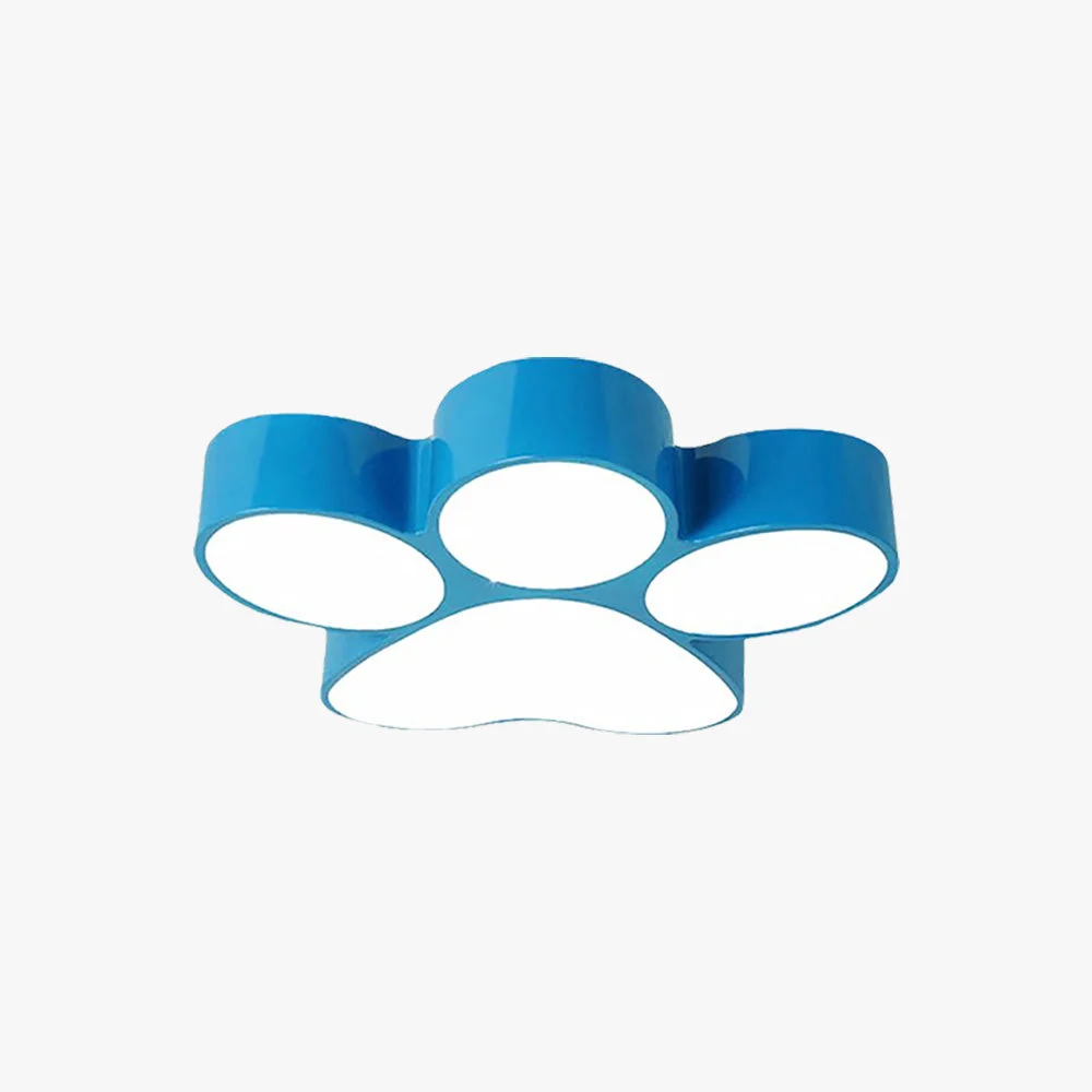 Flexible Freja Modern Dog Paw Acrylic Children Ceiling Flush Mount Light Unique