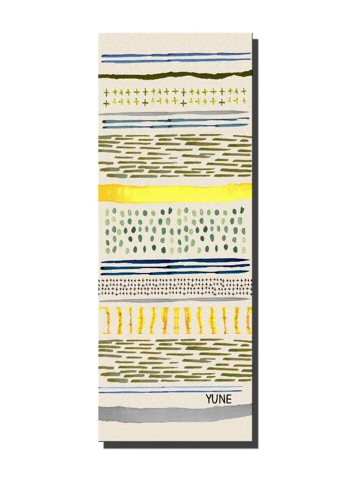 Crafted Yoga Mat 6mm Thick Beige Non-Slip Eco Friendly Yune Yoga Reed First-Class