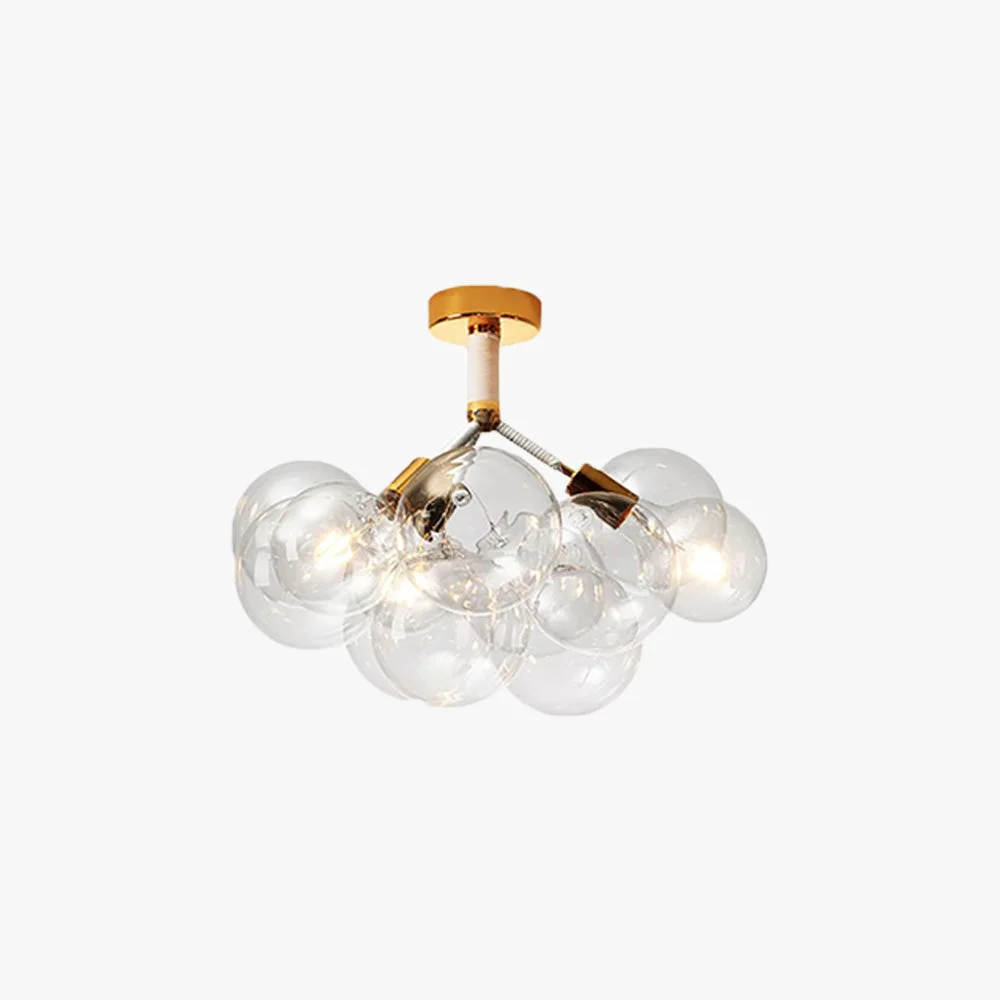 Trendy Valentina Modern Multi Globe Acrylic Ceiling Light Gold Chrome Long-Lasting