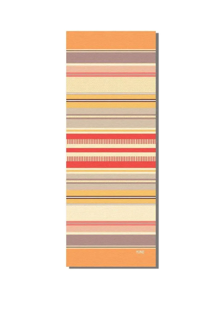 Crafted Raliegh Yoga Mat – 6mm Eco-Friendly Non-Slip Striped Cushion for Home Studio Travel Clean