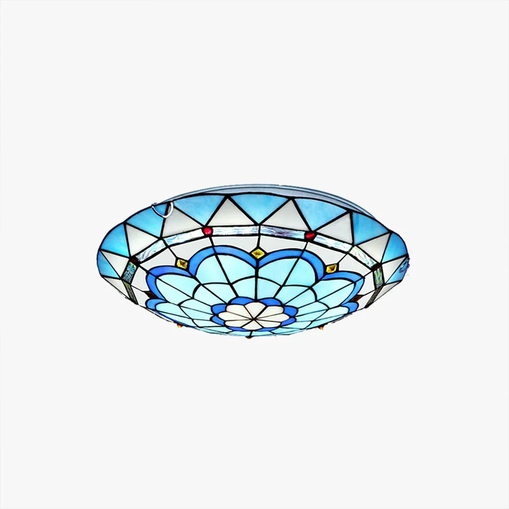 Pure Eryn Flush Mount Glass Colorful Ceiling Light Bedroom Flexible