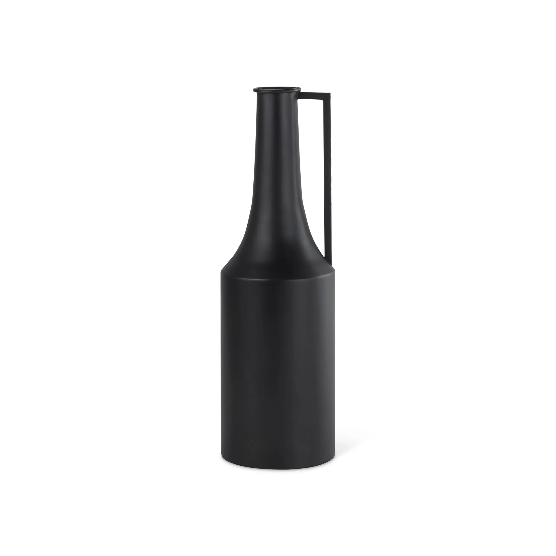 Consistent Aubrey Medium 18.0H Black Iron Flower Jug Vase Reliable