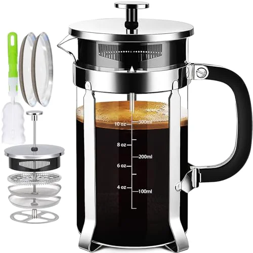 Practical French Press Coffee Maker 304 Stainless Steel Coffee Press Premium