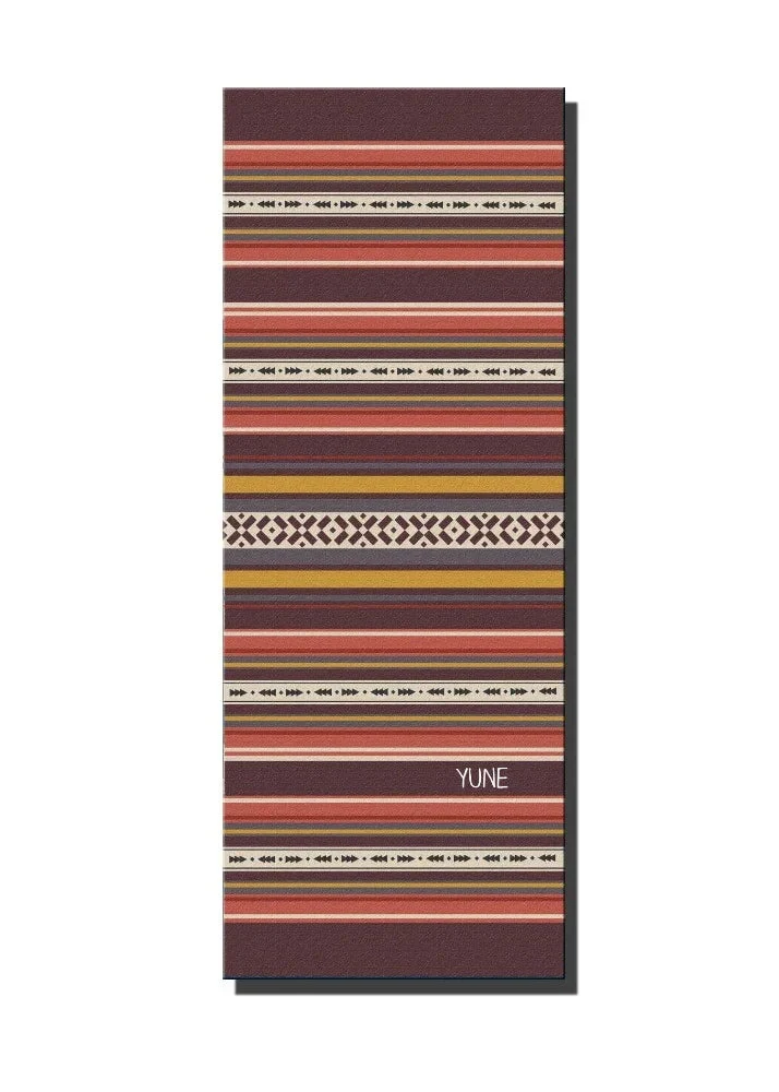 Soft Yoga Mat 6mm Thick Striped Non-Slip Eco Friendly Yune Yoga Kim Organic