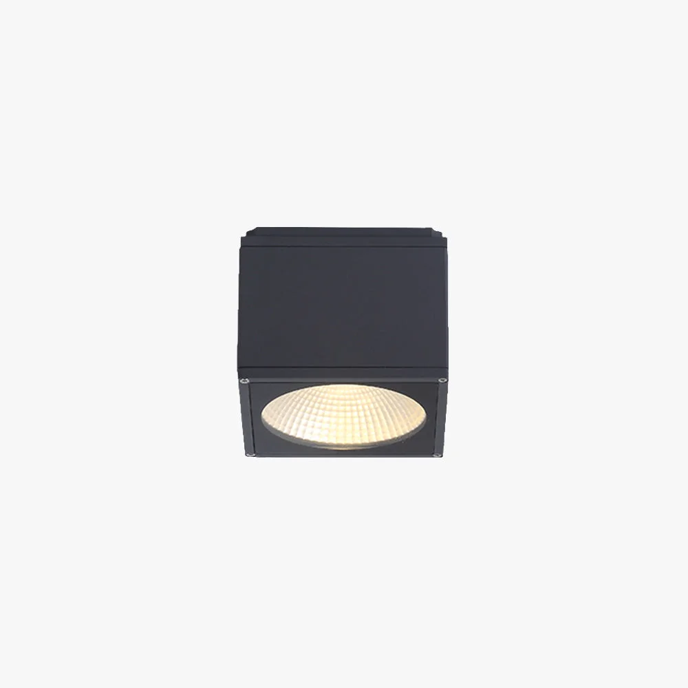 Recyclable Orr Modern Black Rectangualr Flush Mount Ceiling Light Metal Glass Dependable