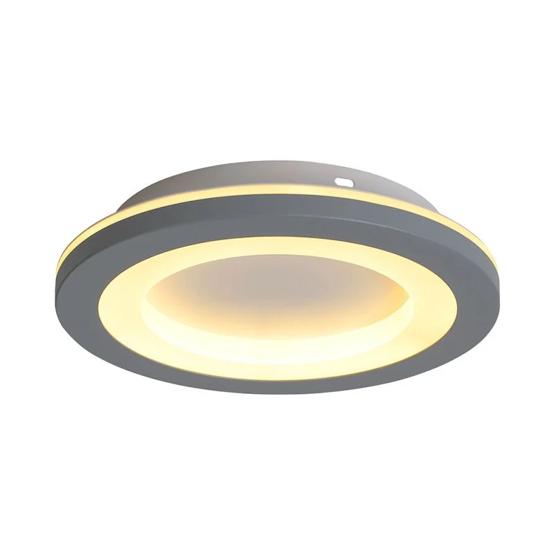 Versatile Quinn Modern Flower Metal Flush Mount Ceiling Light Gray Excellent