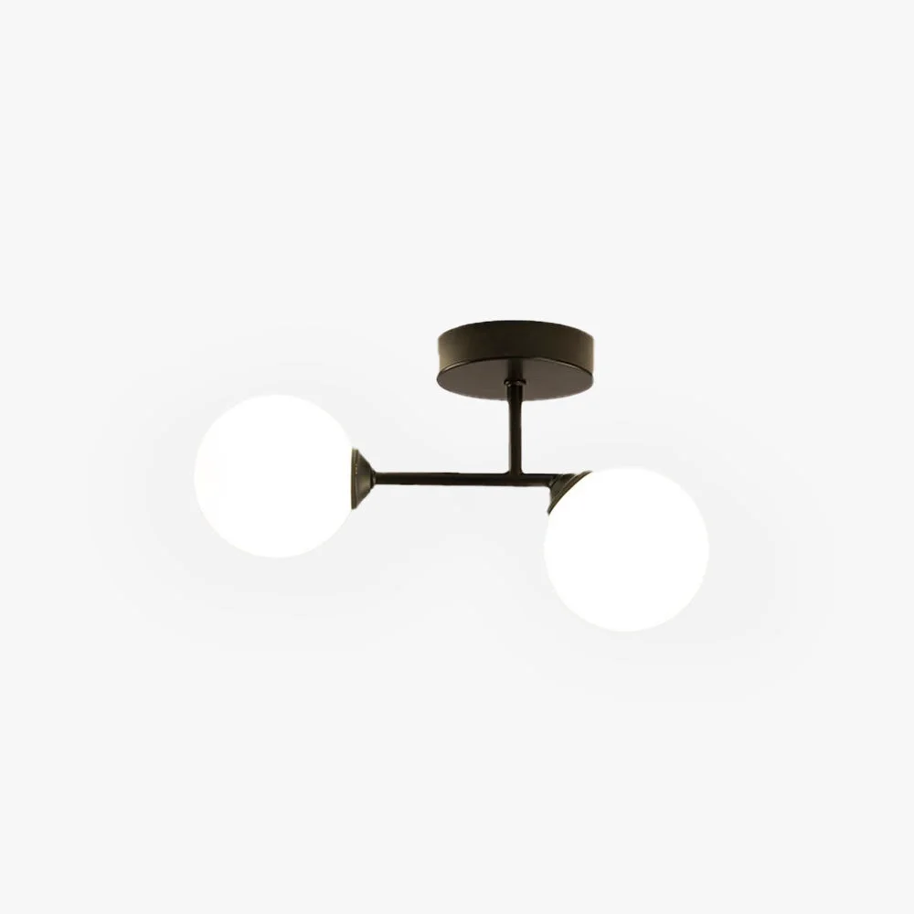 Solid Valentina Semi-Flush Mount Ceiling Light 2 Color 12 Enhanced