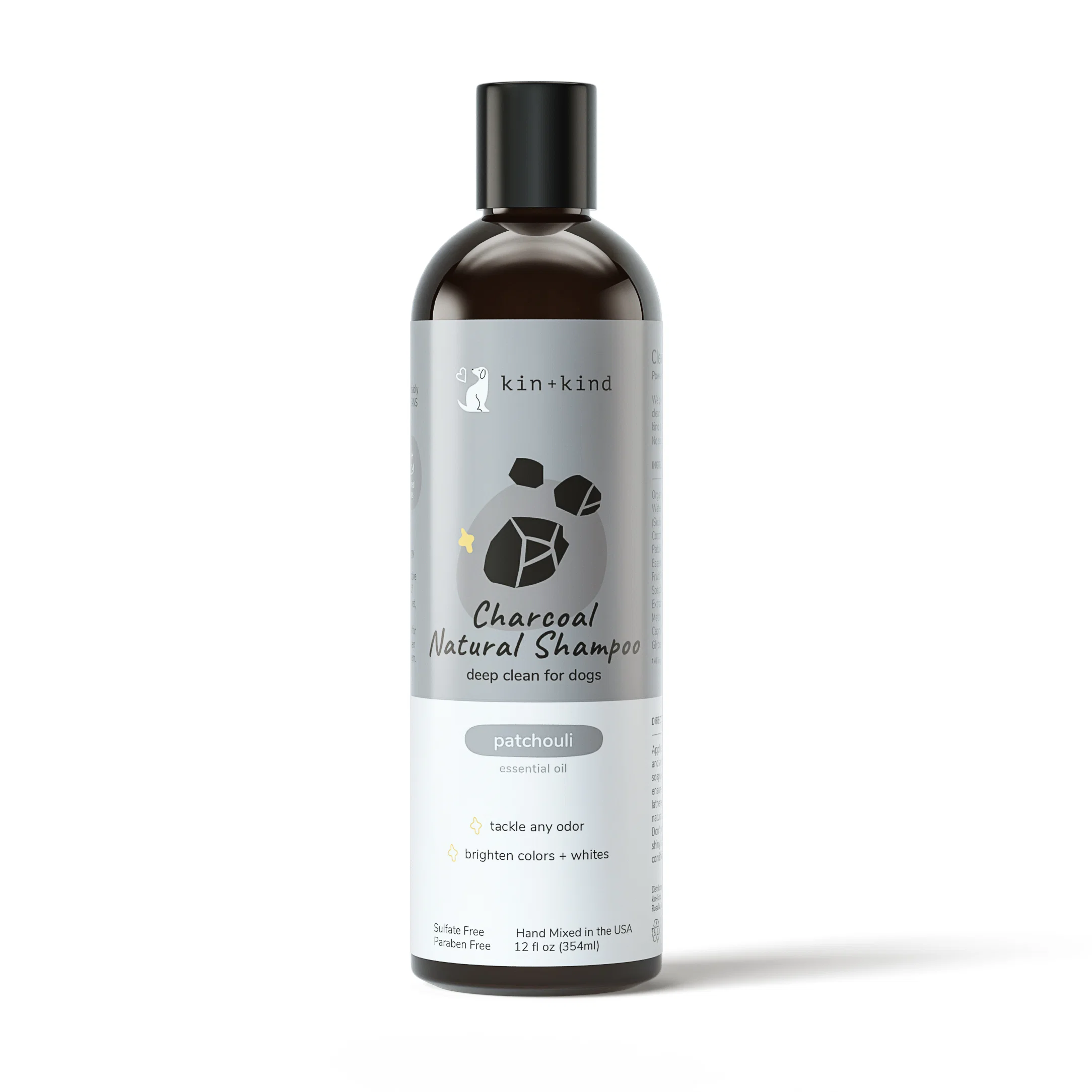 Fine Crafted kin kind Charcoal Deep Clean Natural Shampoo for Dogs Superior