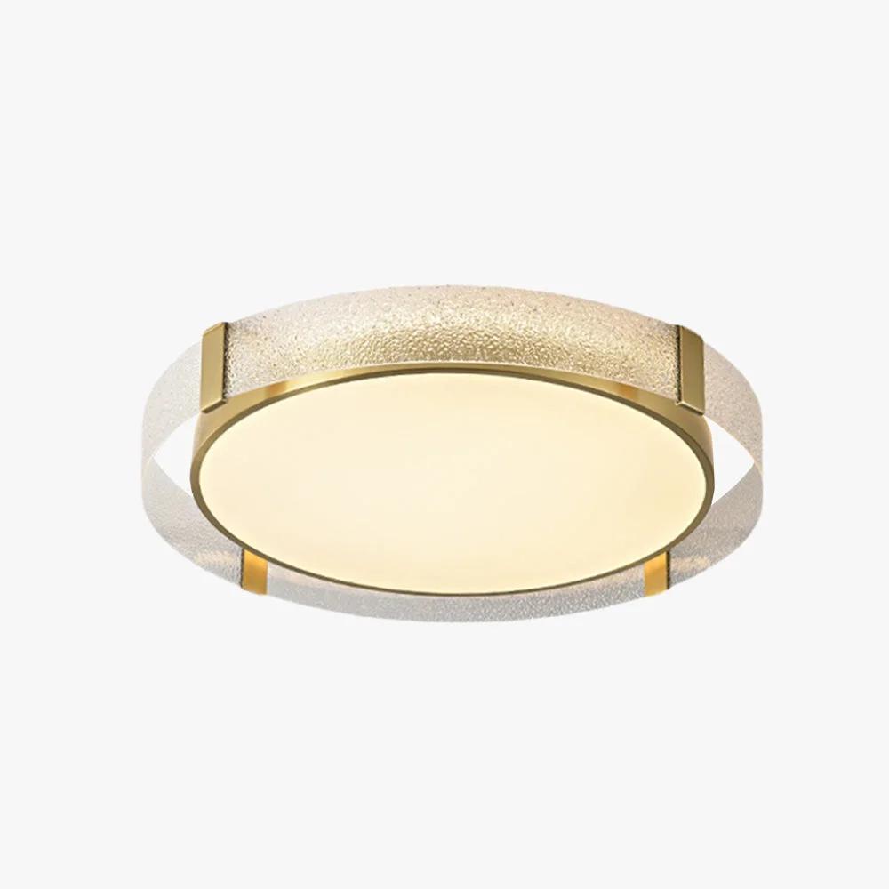 Carefully Designed Quinn Modern Round Metal Glass Flush Mount Ceiling Light Gold Dependable