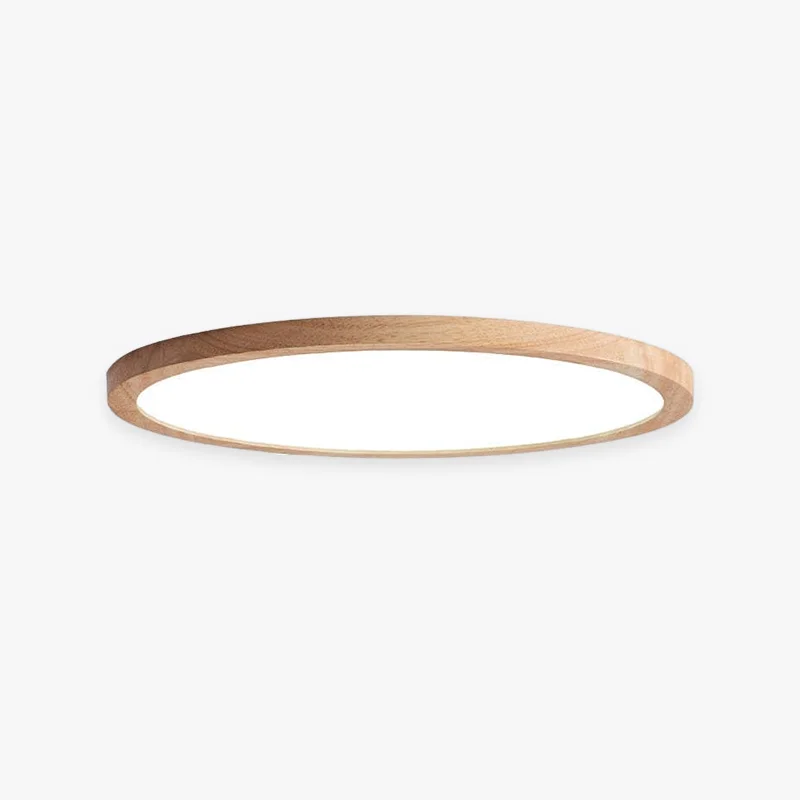 Efficient Ozawa Modern Wood Round Flush Mount Ceiling Lights Living Room Durable