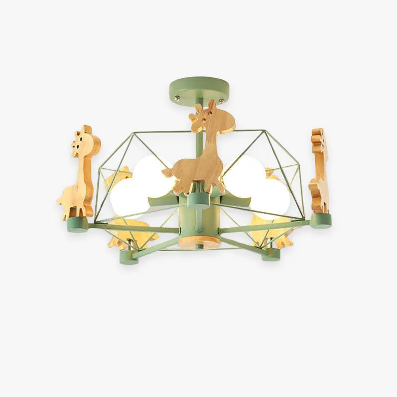 Superior Minori Giraffes LED Flush Mount Ceiling Light Optimized