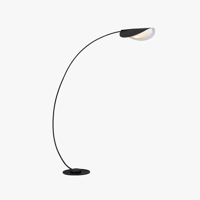 Soft Edge Modern Arch Metal Floor Lamp Black Bedroom Living Room Reusable