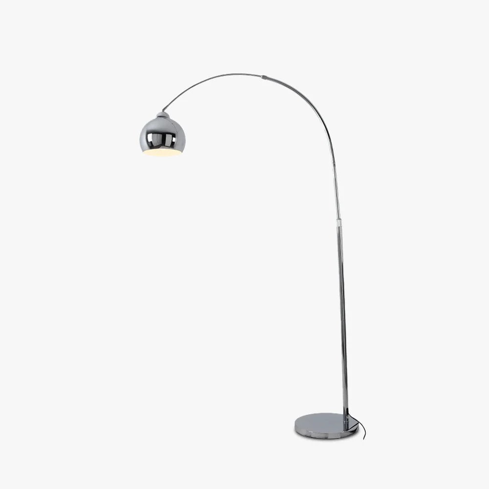 Authentic Salgado Modern Arc Metal Floor Lamp Chrome Study Bedroom Easy-to-Use