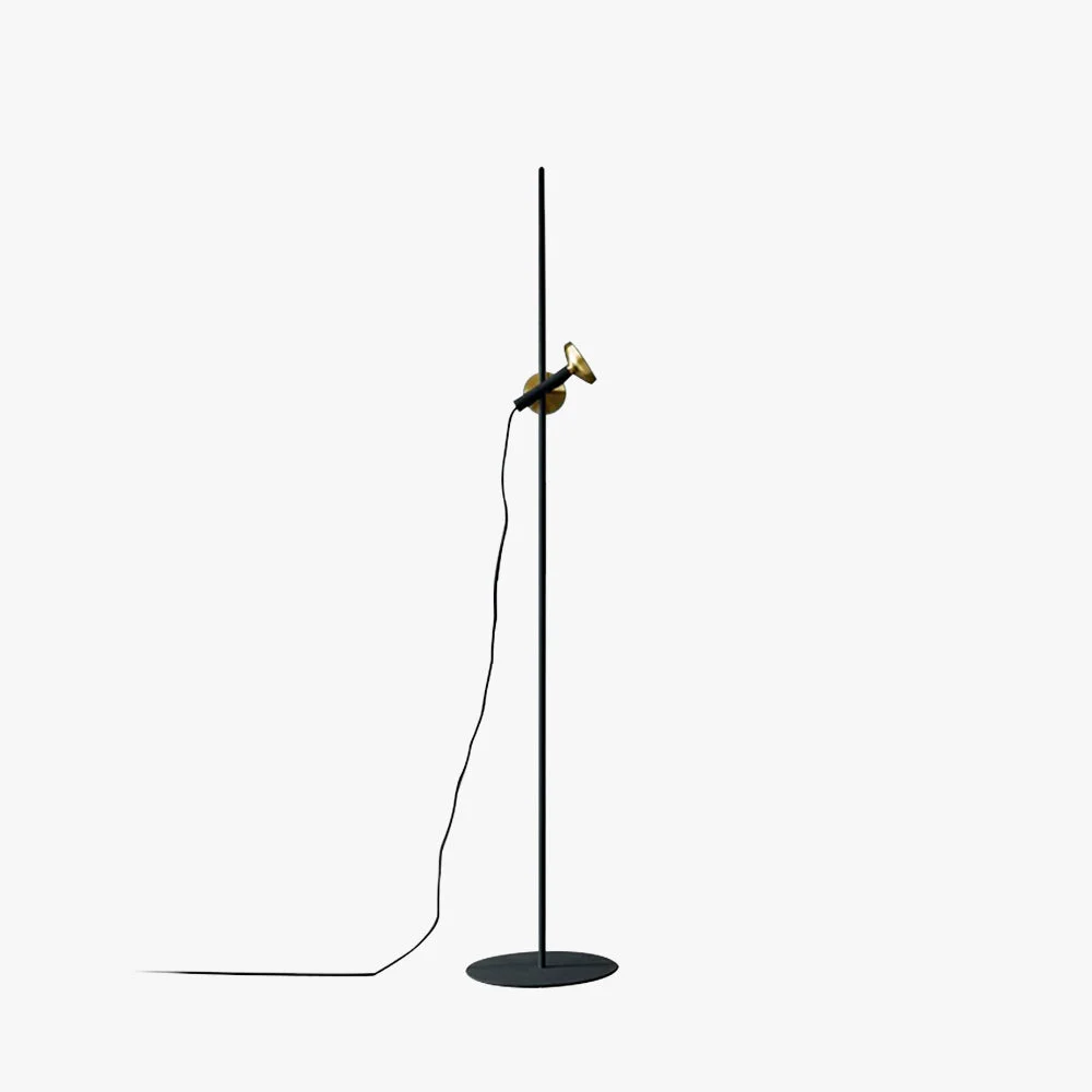 Flexible Salgado Modern Minimalist Metal Projector Floor Lamp Black Eco-Friendly