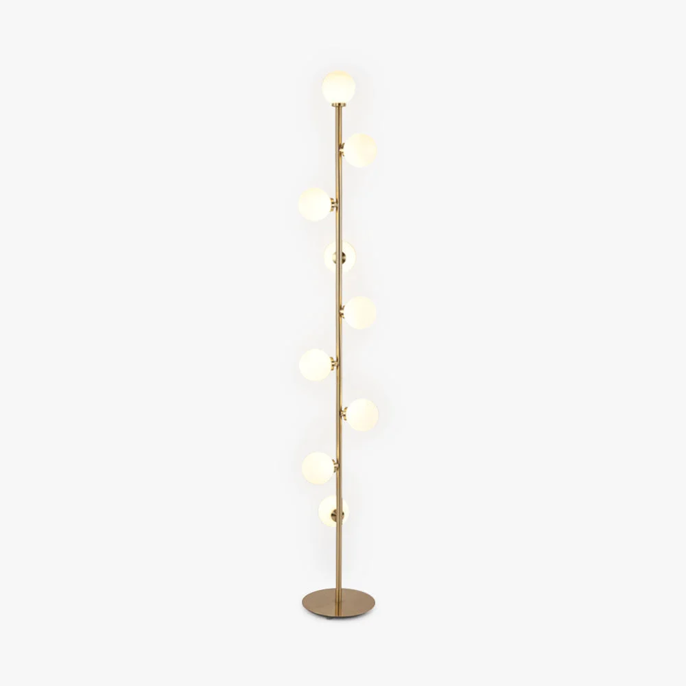 Superior Valentina Globe Glass Slim Floor Lamp Living Room Next-Generation