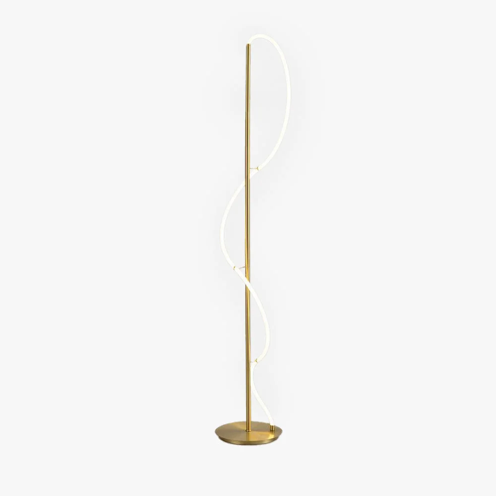 Consistent Modern Minimalis Linear Floor Lamp Table Brass Premium Material