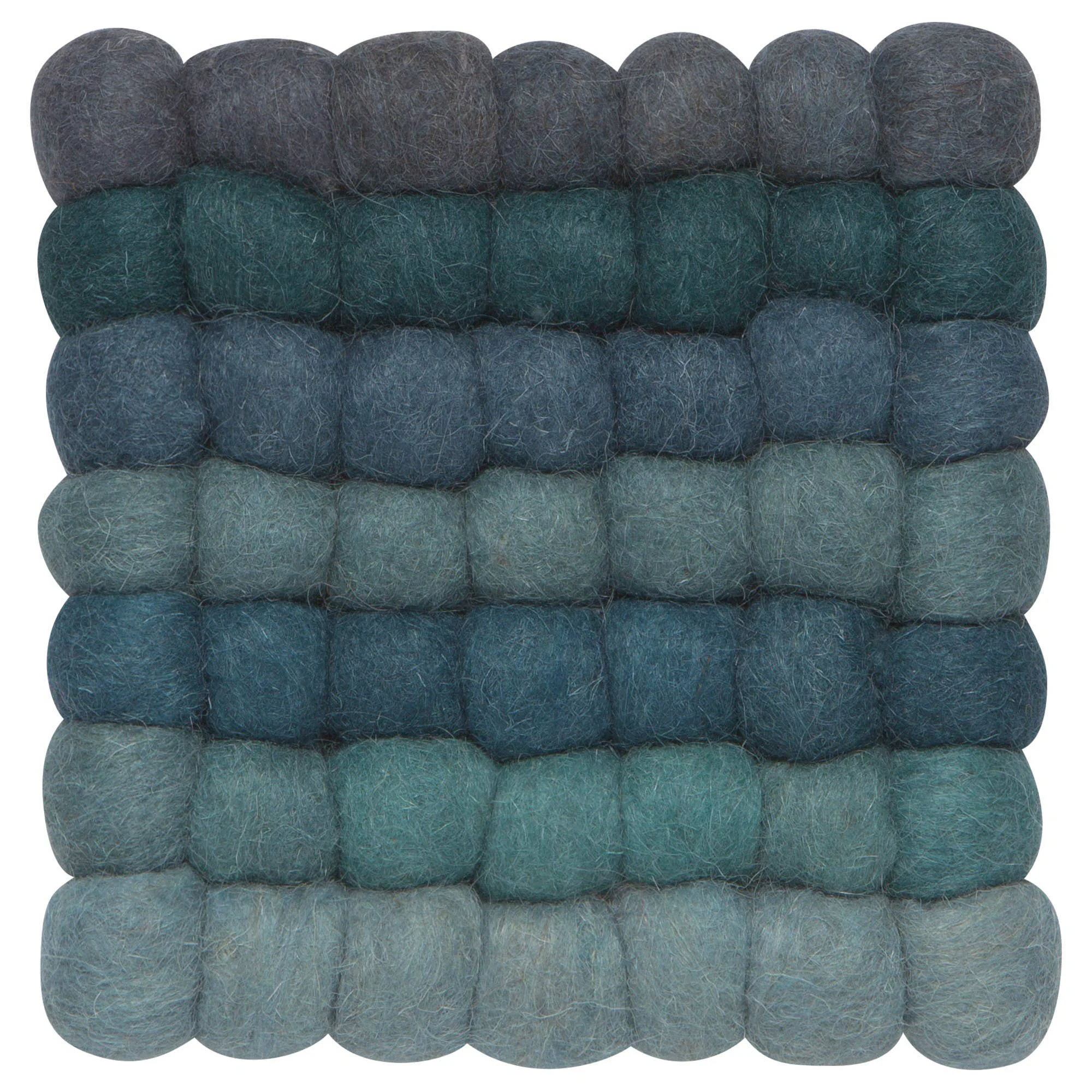 Outstanding Lagoon Recycled Wool Felt Dot Trivet Minimalist