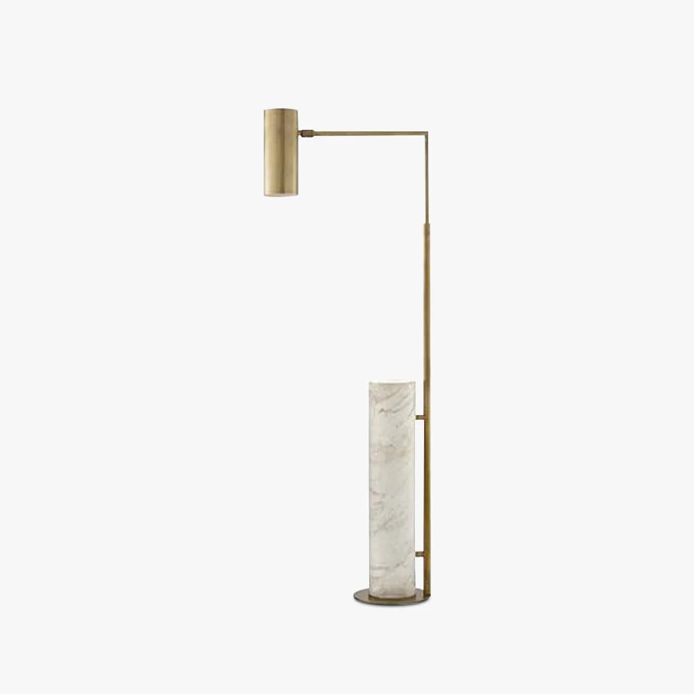 Unique Salgado Minimalistic Gold Floor Lamp Metal Marble Living room Specialty